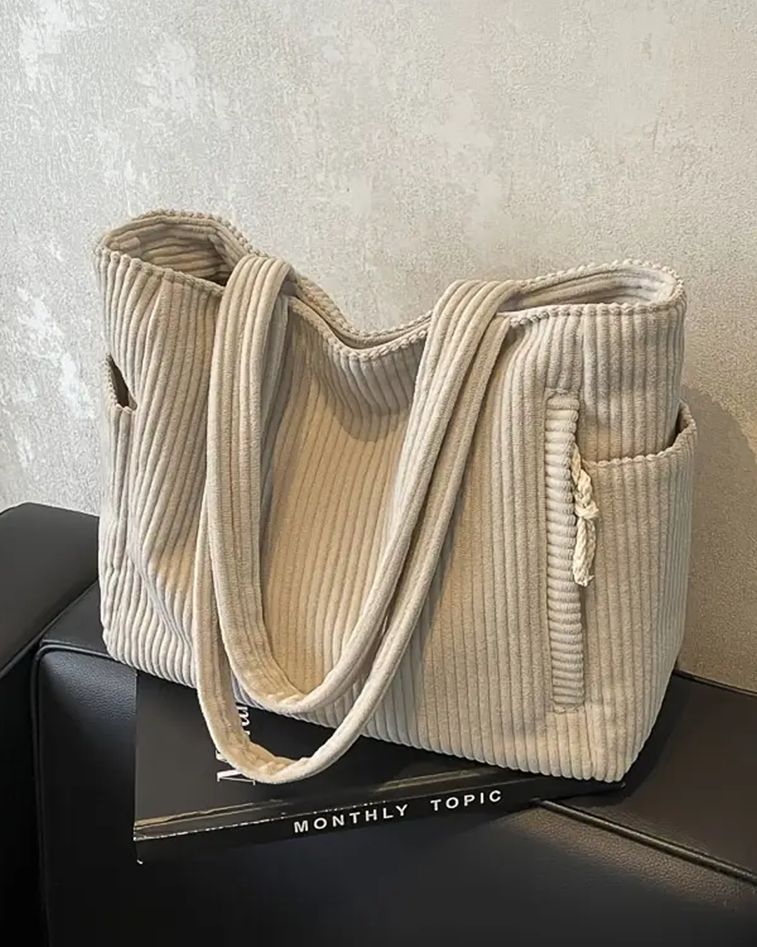 Gemma | Corduroy Tote Bag