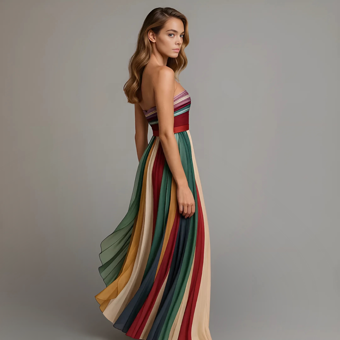 Isola | Chic Long Dress With Elegant Details