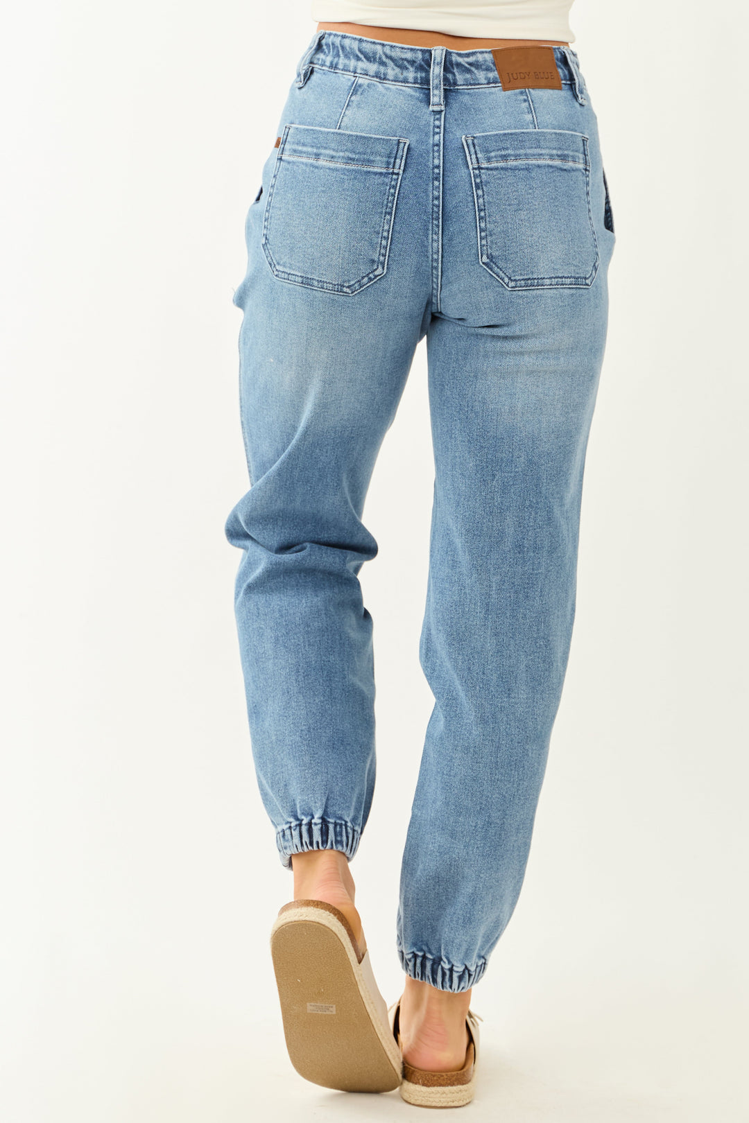 Noelle | Denim Joggers with Drawstring