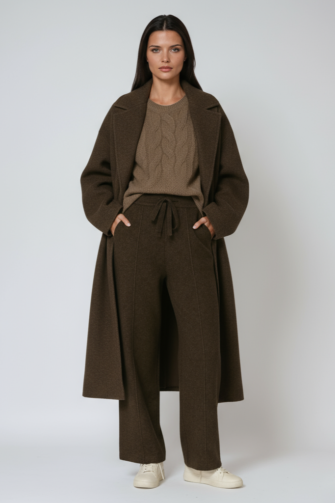Fiona | Knitted Trousers with Drawstring Waist