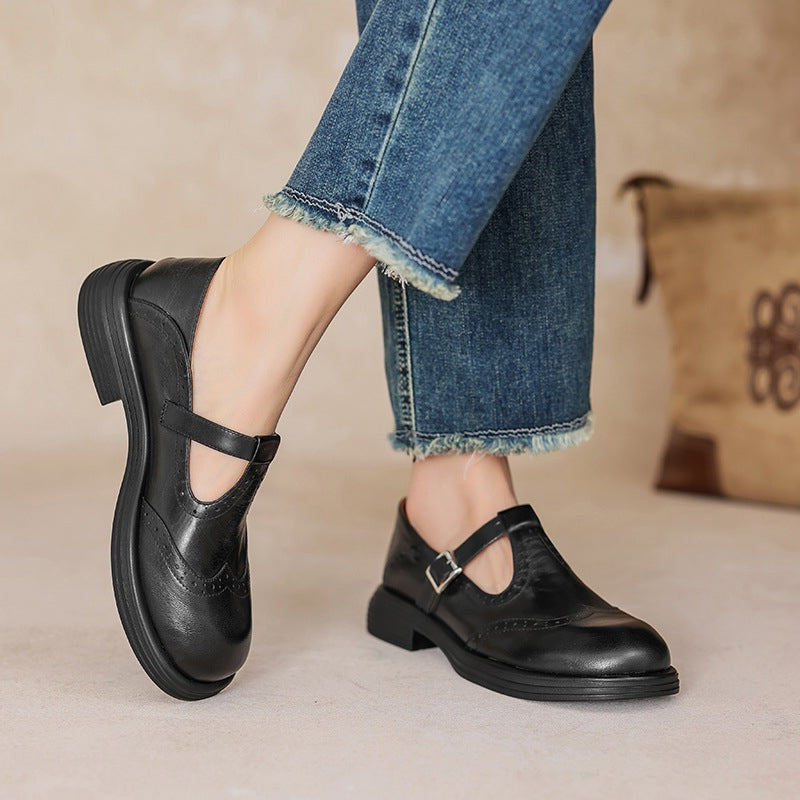 Mattea | Elegant Mary Janes Made Of Leather